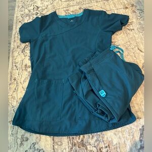 Carhartt Dark Teal Medical Scrub Set